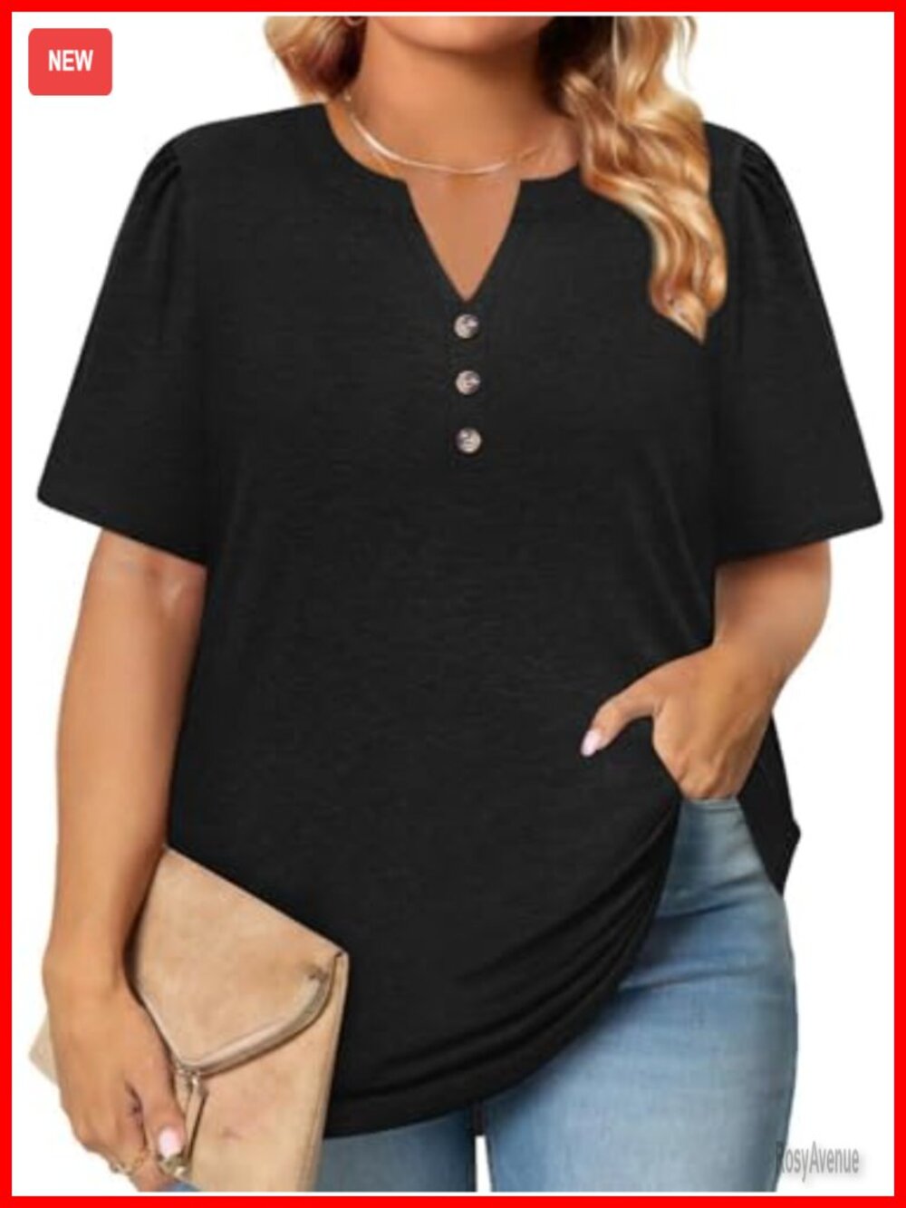 Womens Plus Size Summer Tops Short Sleeve V Neck Tunic Blouses L-4XL